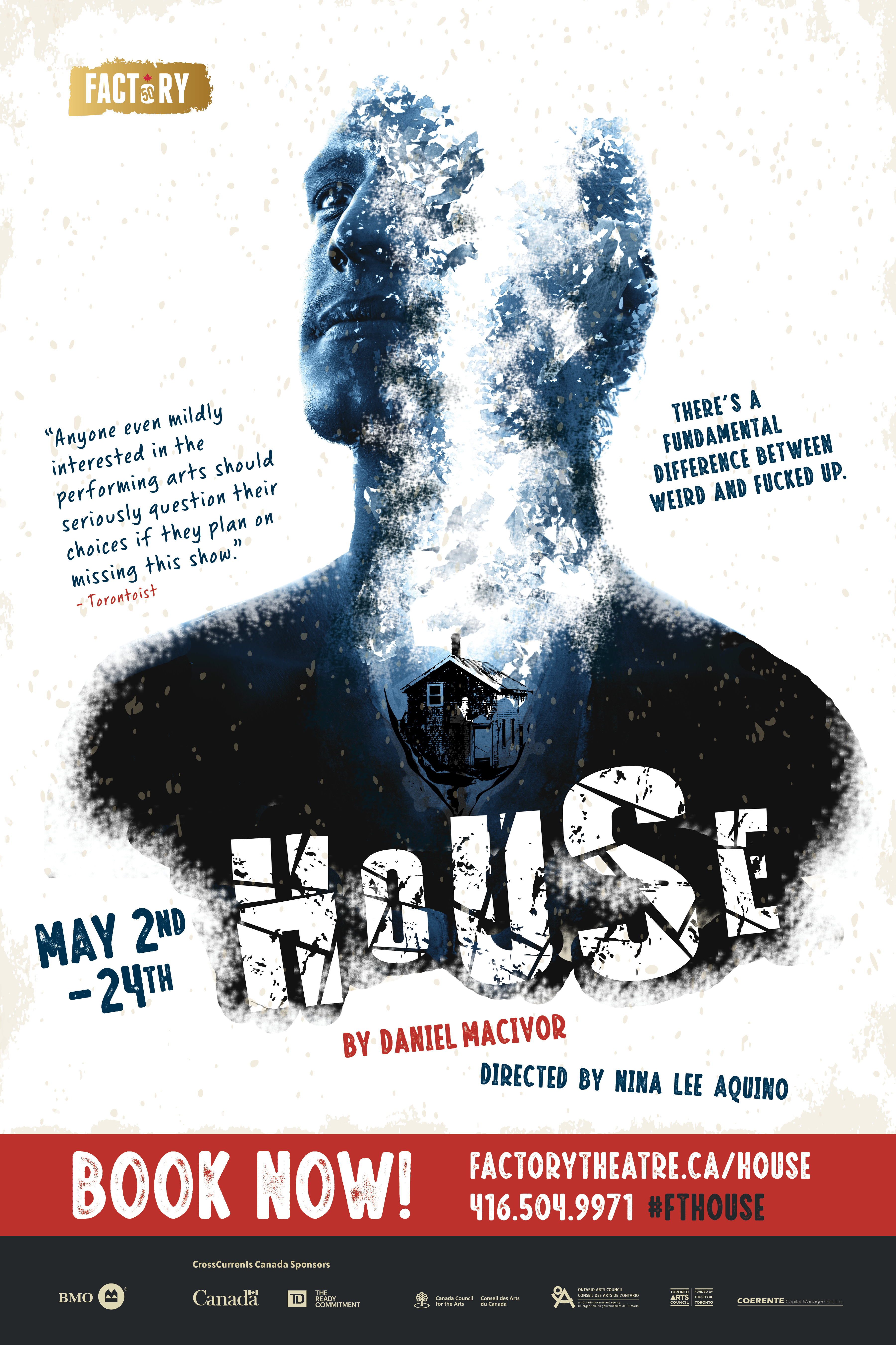 Factory Theatre HOUSE poster