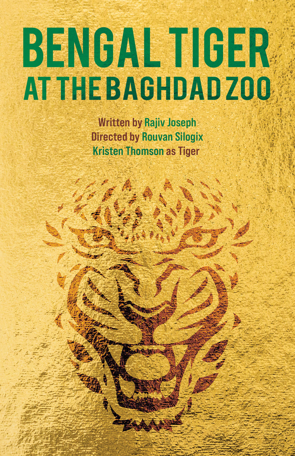 Crow's Theatre Bengal Tiger at the Baghdad Zoo - designed by Light Up the Sky.