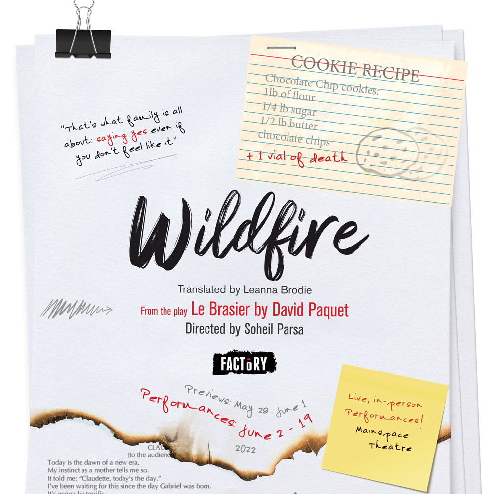 Factory Theatre Season Materials, Script Concept - Wildfire